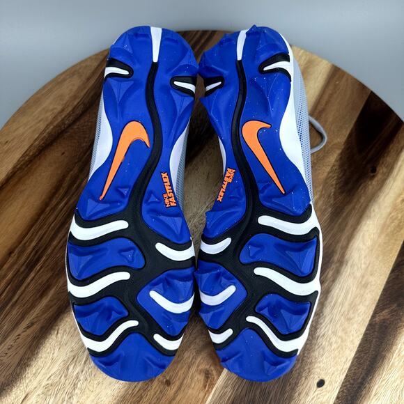 Nike Vapor Shark 3 Men\'s Size 11 Grey Blue Orange Football Cleats FB3304-001